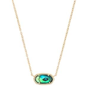 KENDRA SCOTT • Gold Elisa Abalone Necklace